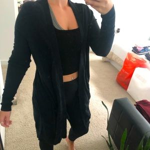 Extra long cardigan